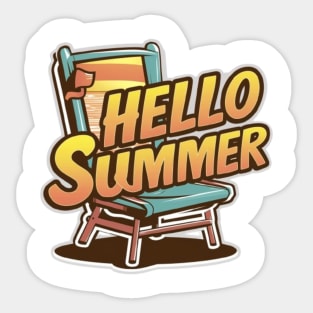 Hello summer Sticker